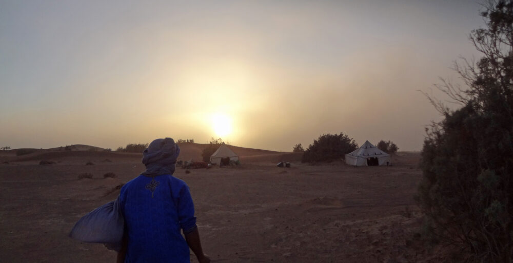 yoga bien être dans le désert Maroc