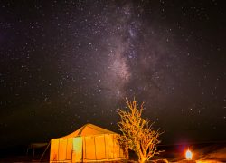 nuit dans le désert du Maroc